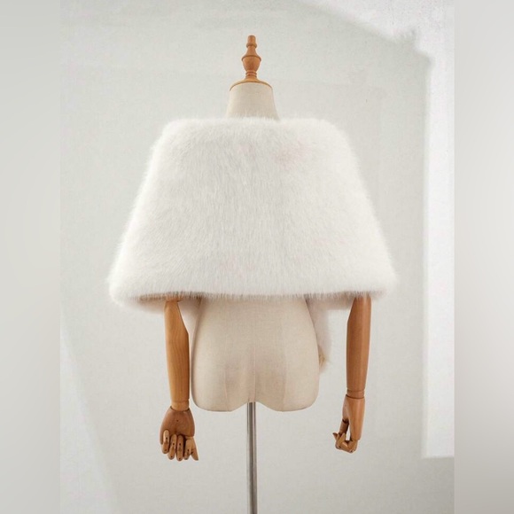 1pc Elegant Solid Color Polyester Women Shawl, Warm Fo r Autumn/Winter - Picture 2 of 3